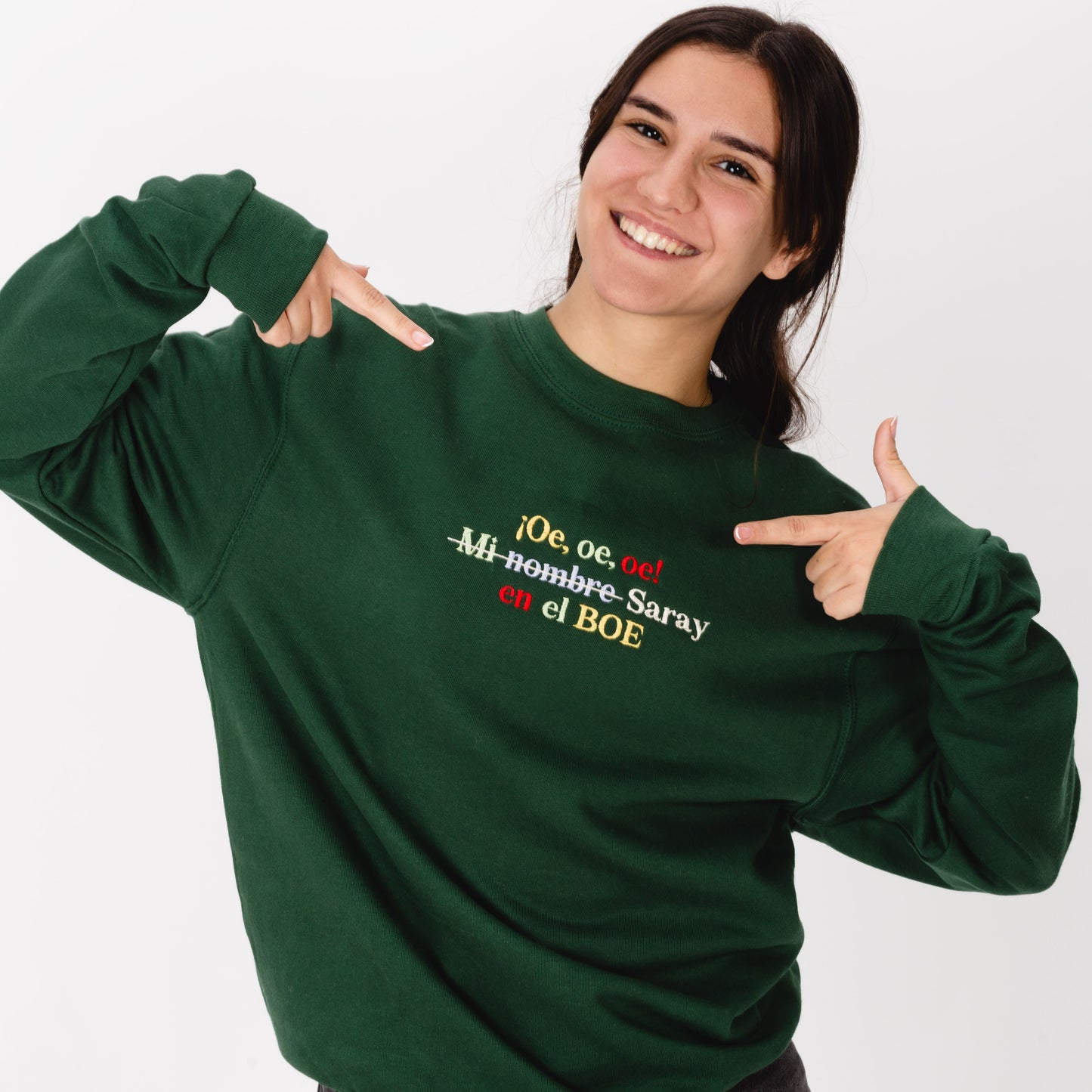 Sudadera Personalizada "¡Oe, oe, oe! Mi nombre en el BOE"
